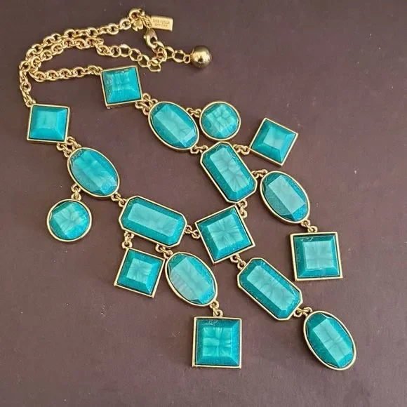 Kate Spade New York Gold-Plated Sardinian Sun Spray Bib Necklace - Picture 2 of 7